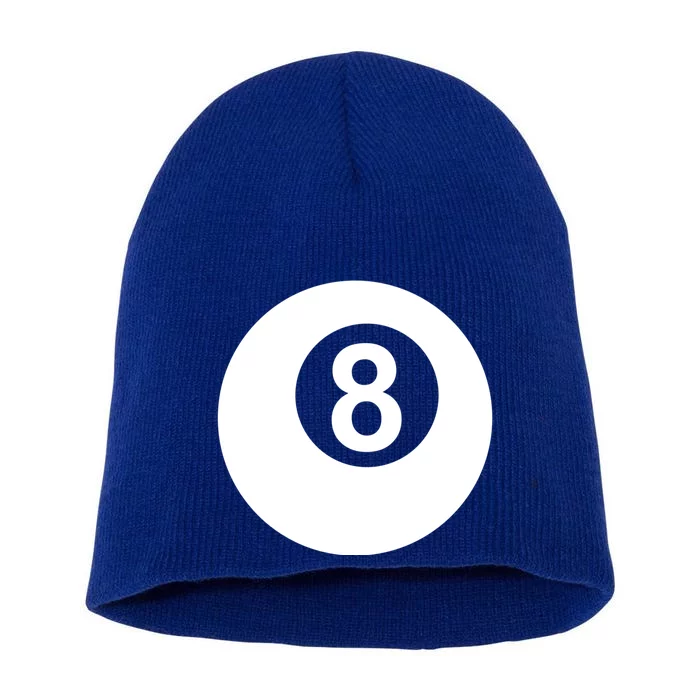 Pool Billiards 8 Ball Gift Short Acrylic Beanie