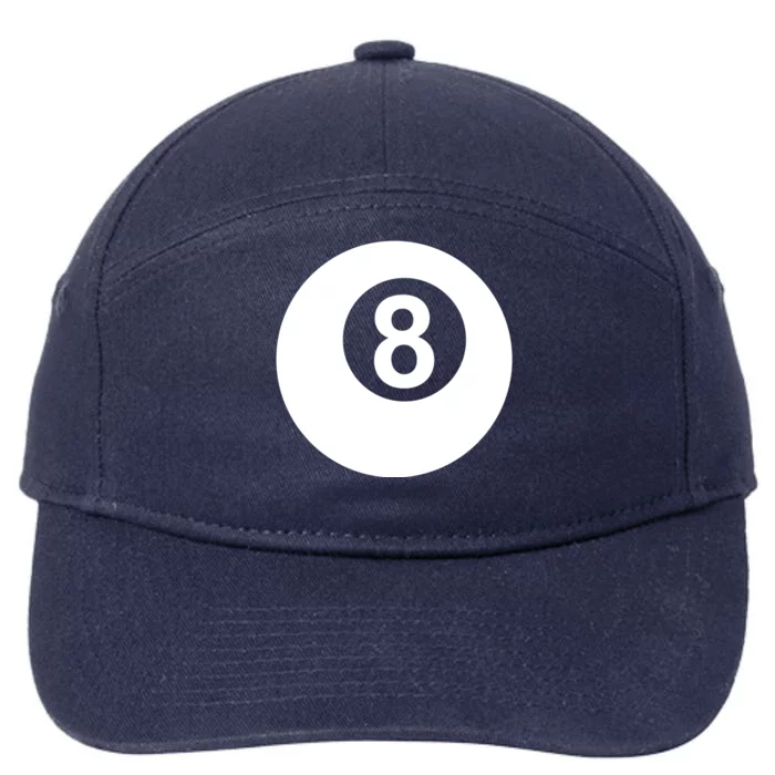 Pool Billiards 8 Ball Gift 7-Panel Snapback Hat