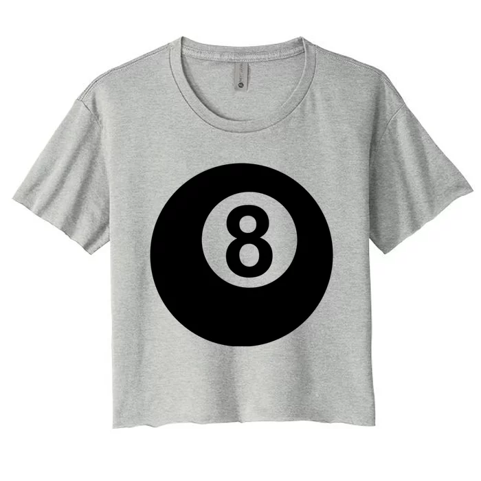 Pool Billiards 8 Ball Gift Women's Crop Top Tee