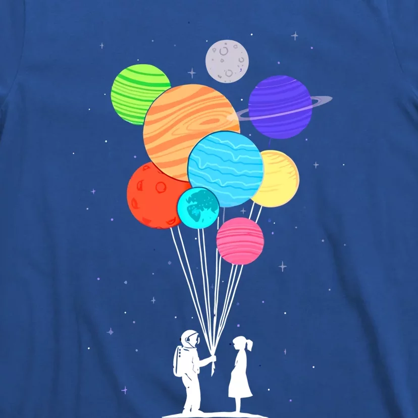 Planet Balloons Astronaut Graphic Design For Space Lovers Gift T-Shirt