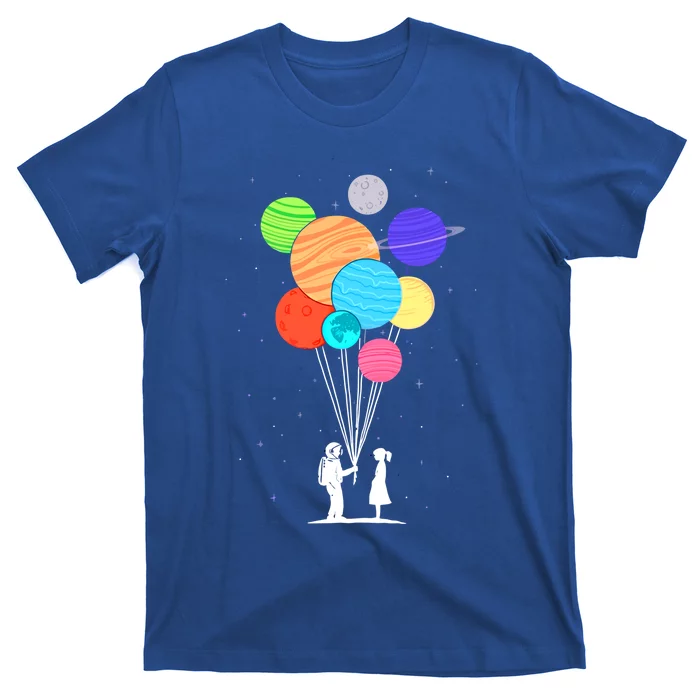 Planet Balloons Astronaut Graphic Design For Space Lovers Gift T-Shirt