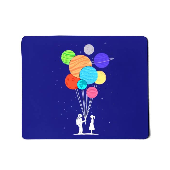 Planet Balloons Astronaut Graphic Design For Space Lovers Gift Mousepad