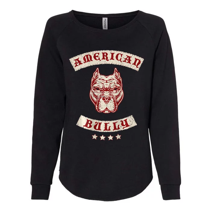 Pit Bull American Bully Dog Breed Mc Style Womens California Wash Sweatshirt