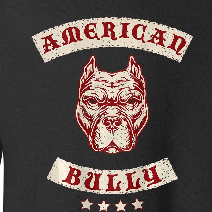 Pit Bull American Bully Dog Breed Mc Style Toddler Sweatshirt