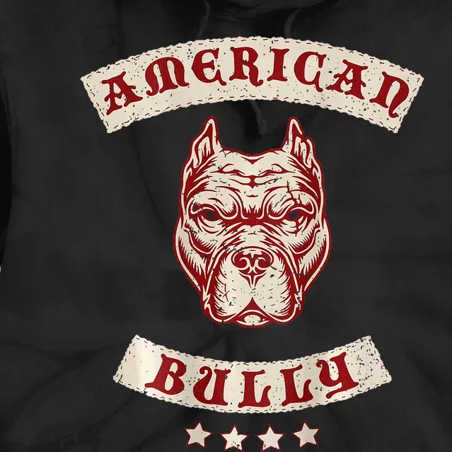 Pit Bull American Bully Dog Breed Mc Style Tie Dye Hoodie