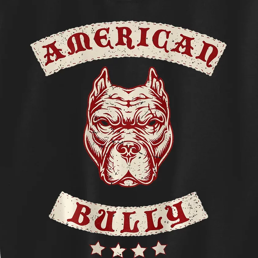 Pit Bull American Bully Dog Breed Mc Style Kids Sweatshirt