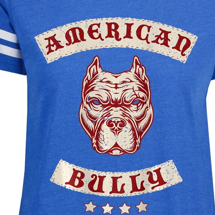 Pit Bull American Bully Dog Breed Mc Style Enza Ladies Jersey Football T-Shirt