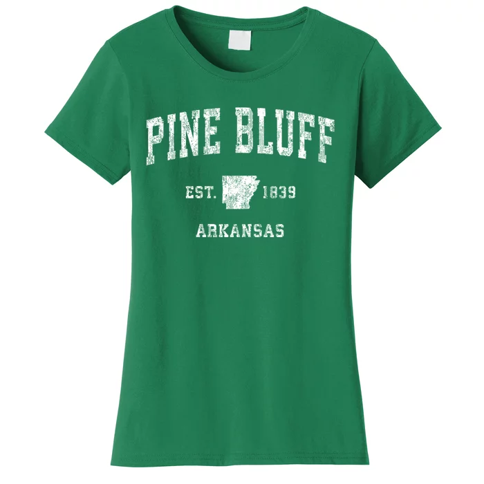 Pine Bluff Arkansas Ar Vintage Athletic Sports Women's T-Shirt