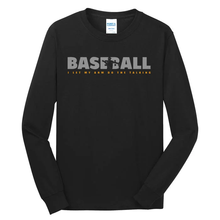 Pitcher Baseball Apparel Baseball Tall Long Sleeve T-Shirt