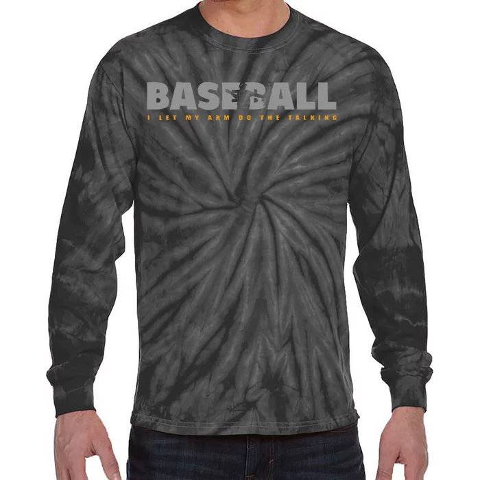 Pitcher Baseball Apparel Baseball Tie-Dye Long Sleeve Shirt