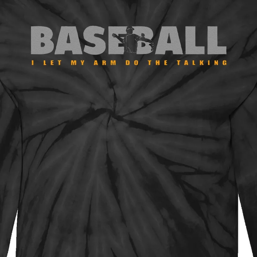 Pitcher Baseball Apparel Baseball Tie-Dye Long Sleeve Shirt