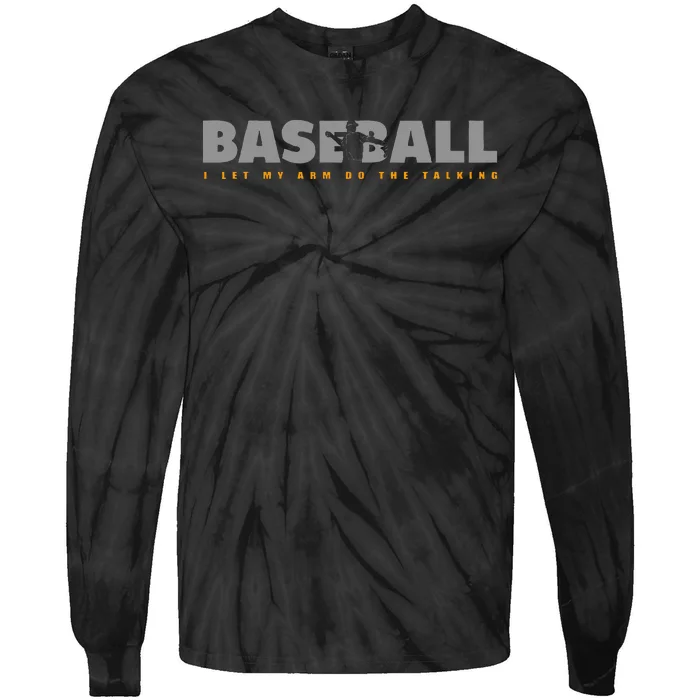 Pitcher Baseball Apparel Baseball Tie-Dye Long Sleeve Shirt