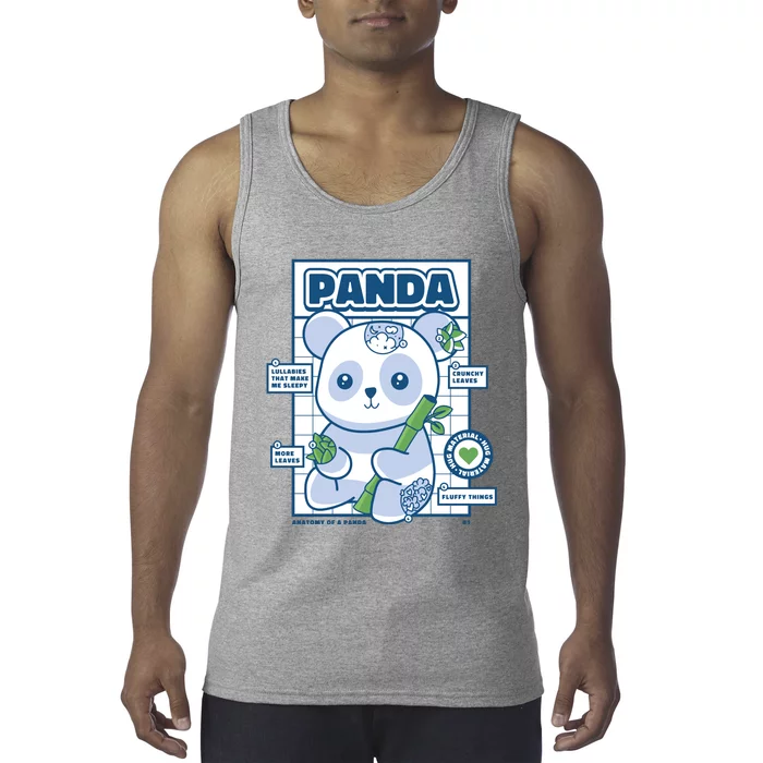 Panda Bear Animal Anatomy Tank Top