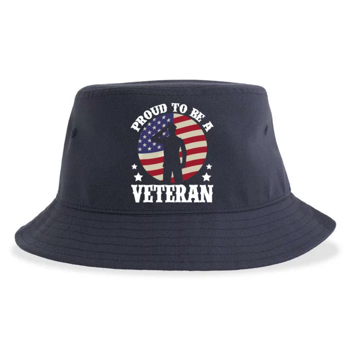 Proud Be A Veteran Of The USA Veteran Veterans Day Sustainable Bucket Hat