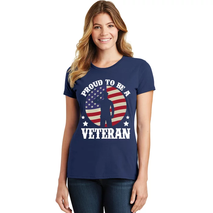 Proud Be A Veteran Of The USA Veteran Veterans Day Women's T-Shirt