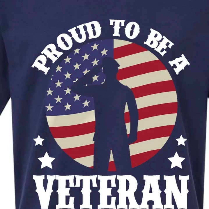 Proud Be A Veteran Of The USA Veteran Veterans Day Sueded Cloud Jersey T-Shirt