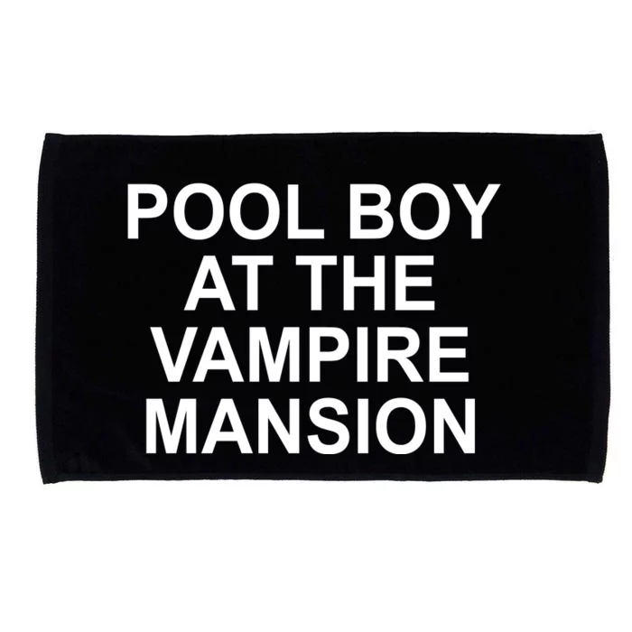 Pool Boy At The Vampire Mansion Microfiber Hand Towel