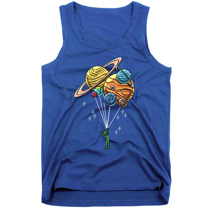 Planet Baloons Alien Art Rave Techno Music Edm Lover Gift Tank Top