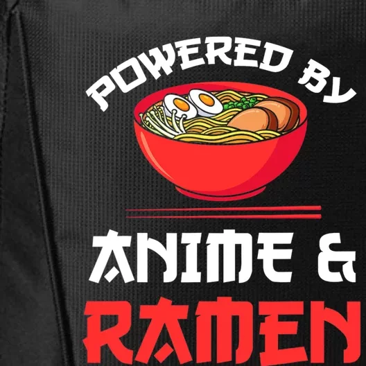 Powered By Anime & Ramen Merchandise City Backpack