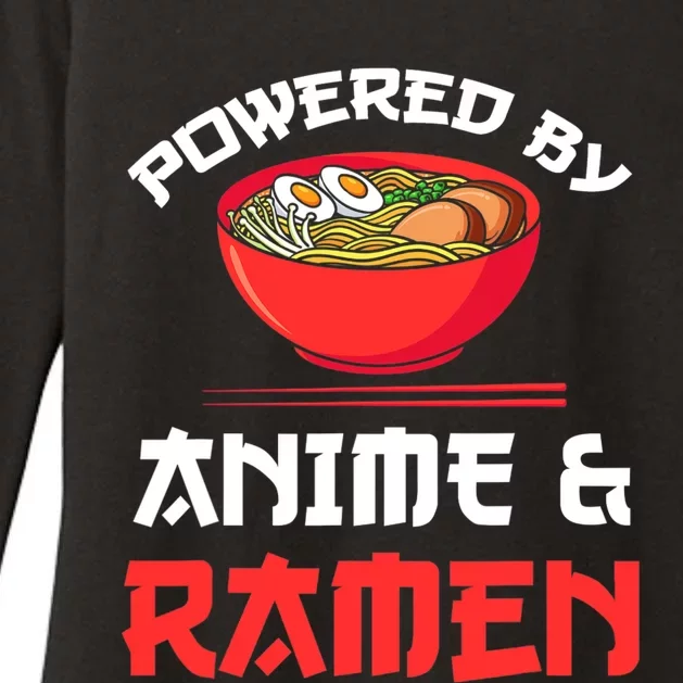 Powered By Anime & Ramen Merchandise Womens CVC Long Sleeve Shirt