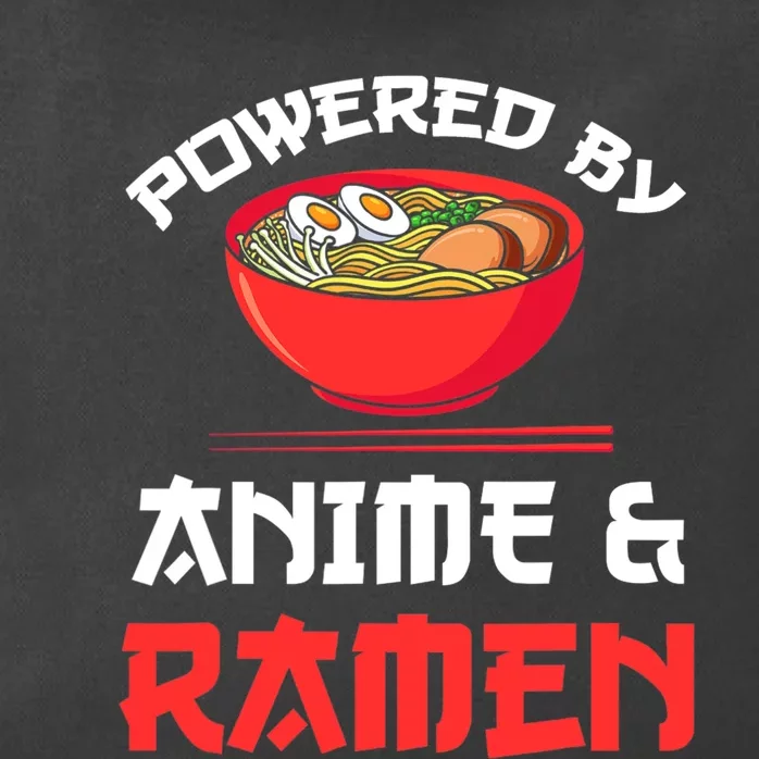 Powered By Anime & Ramen Merchandise Zip Tote Bag