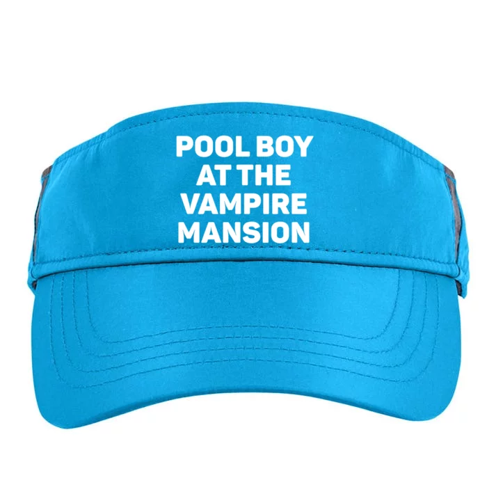 Pool Boy At The Vampire Mansion Adult Drive Performance Visor