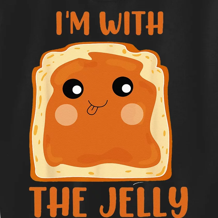 Peanut Butter And Jelly Cute Couple Im With The Jelly Kids Sweatshirt