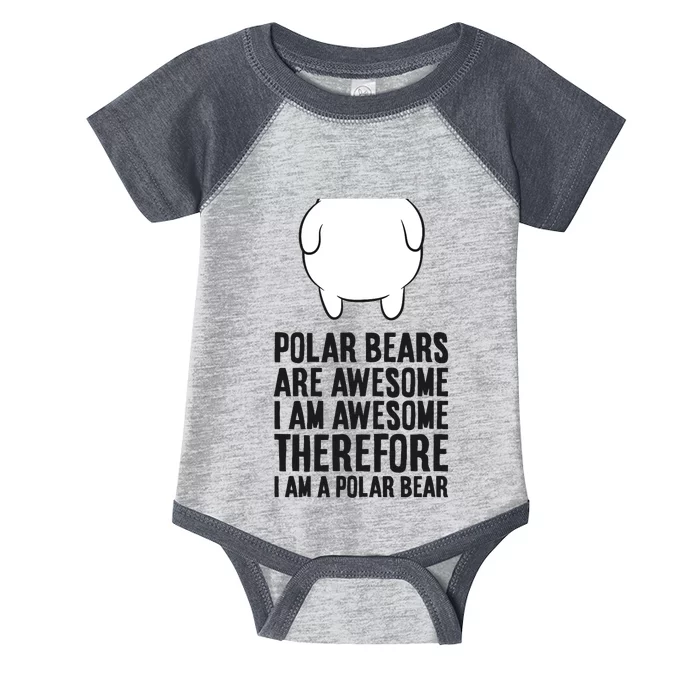 Polar Bears Are Awesome. I'm Awesome I'm A Polar Bear Infant Baby Jersey Bodysuit