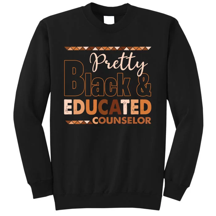 Pretty Black And Educated Counselor Black History Month Sweatshirt