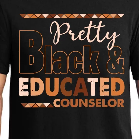 Pretty Black And Educated Counselor Black History Month Pajama Set