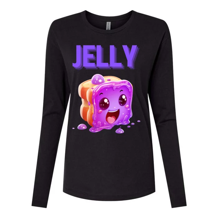 Peanut Butter And Jelly Matching Couple Best Friends Lover Gift Womens Cotton Relaxed Long Sleeve T-Shirt