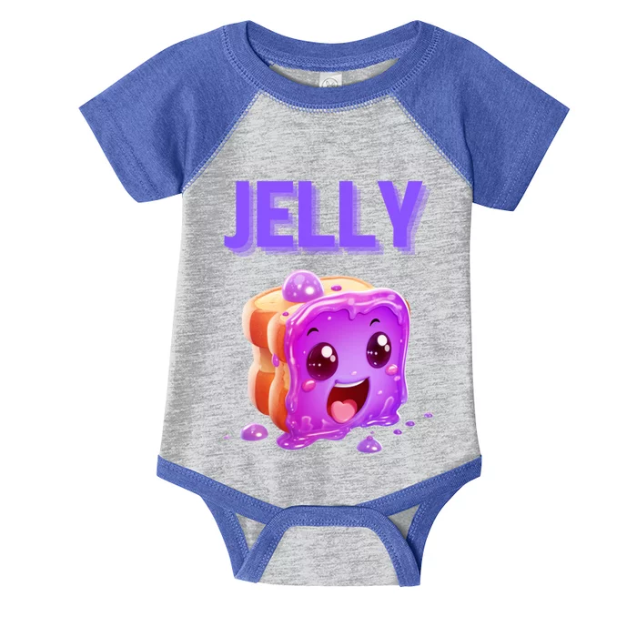 Peanut Butter And Jelly Matching Couple Best Friends Lover Gift Infant Baby Jersey Bodysuit