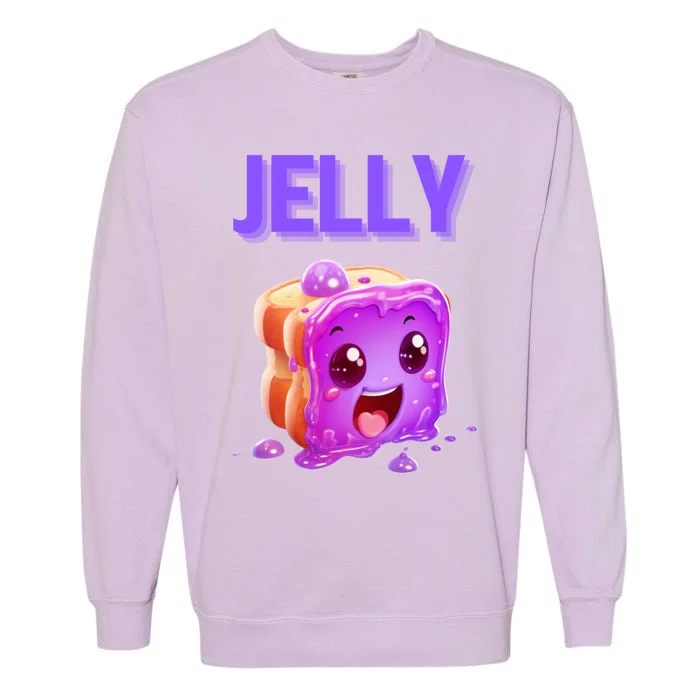 Peanut Butter And Jelly Matching Couple Best Friends Lover Gift Garment-Dyed Sweatshirt