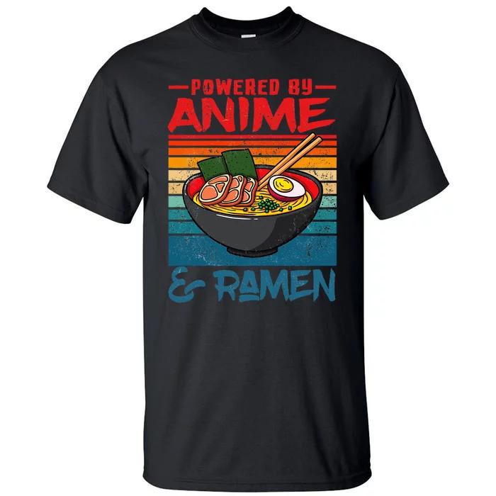 Powered By Anime & Ra Love Anime Noodles Tall T-Shirt