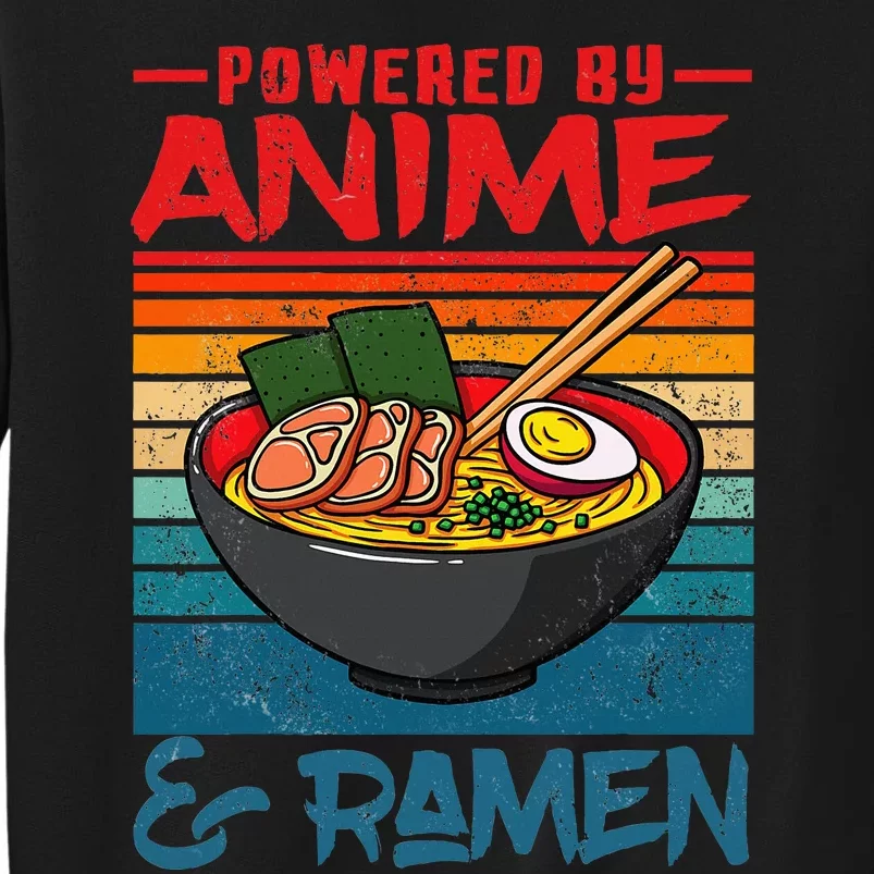 Powered By Anime & Ra Love Anime Noodles Tall Sweatshirt