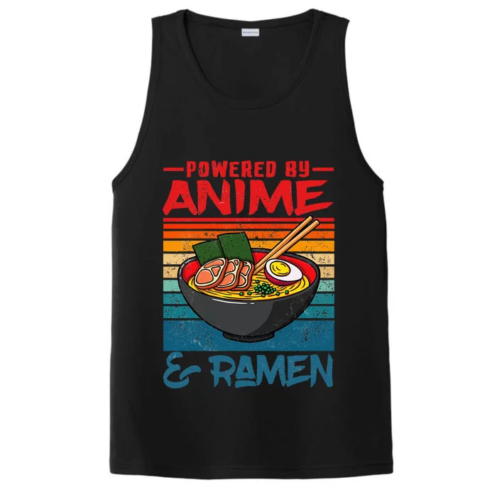 Powered By Anime & Ra Love Anime Noodles Performance Tank