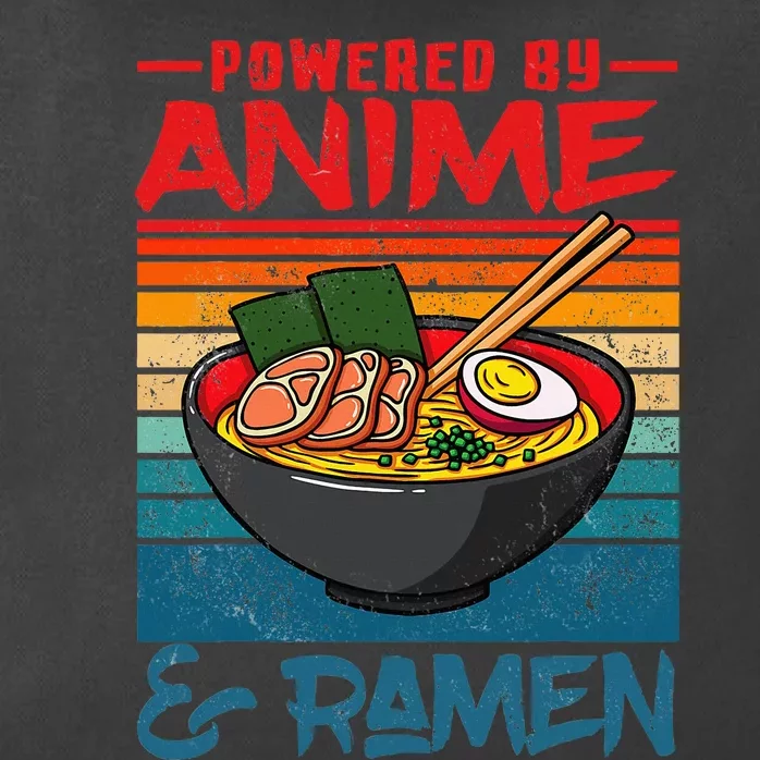 Powered By Anime & Ra Love Anime Noodles Zip Tote Bag