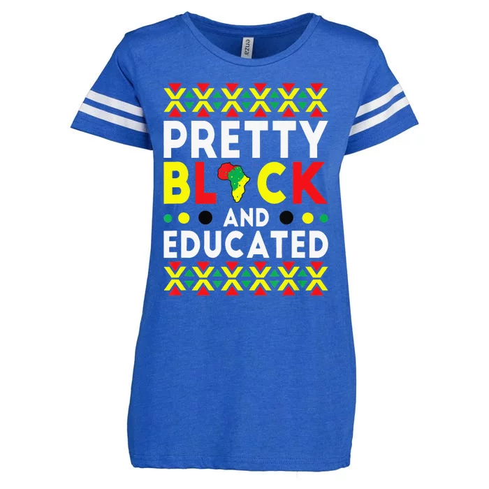 Pretty Black And Educated African American History Month Enza Ladies Jersey Football T-Shirt