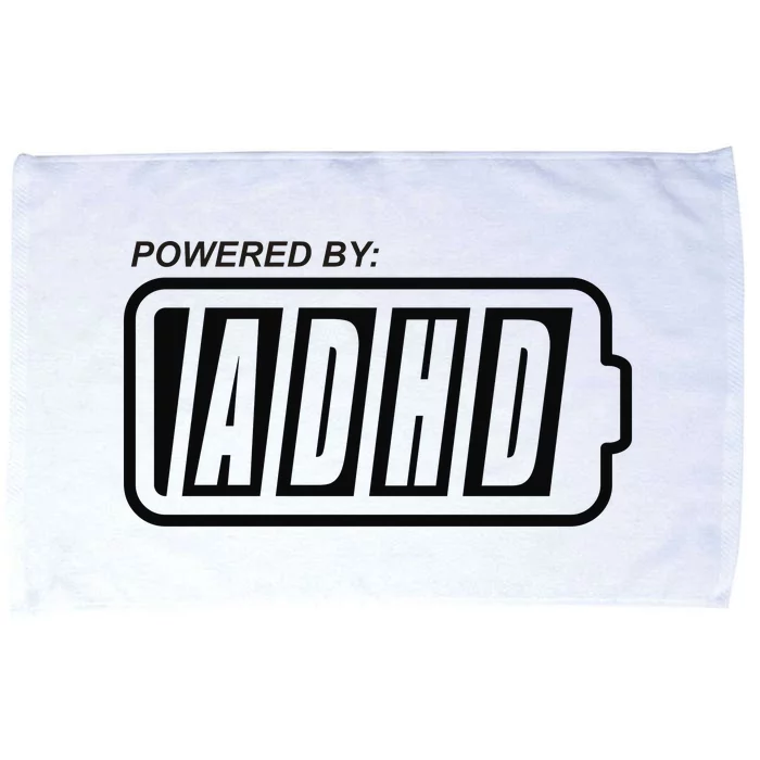 Powered By ADHD Microfiber Hand Towel