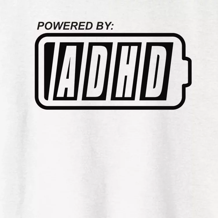 Powered By ADHD Women's Crop Top Tee