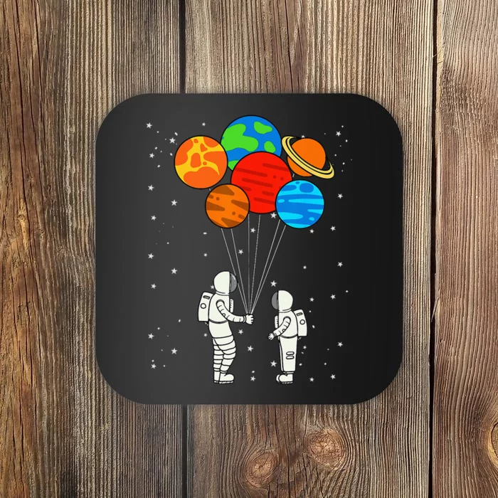 Planet Balloons Astronaut Planets Galaxy Space Outer Coaster