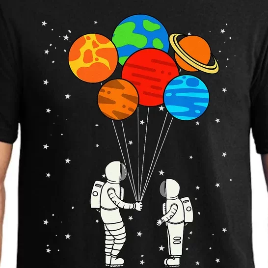 Planet Balloons Astronaut Planets Galaxy Space Outer Pajama Set