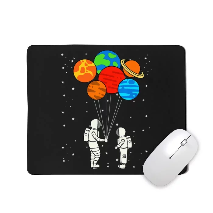 Planet Balloons Astronaut Planets Galaxy Space Outer Mousepad