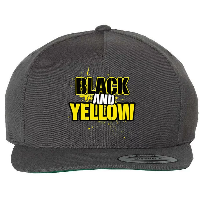 Pittsburgh Black And Yellow Pennsylvania Wool Snapback Cap