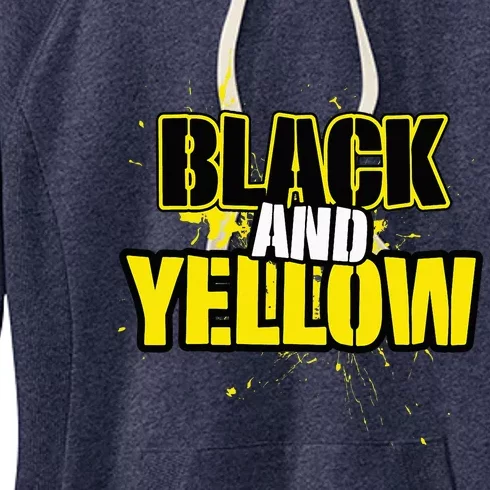 Pittsburgh Black And Yellow Pennsylvania Women's Fleece Hoodie