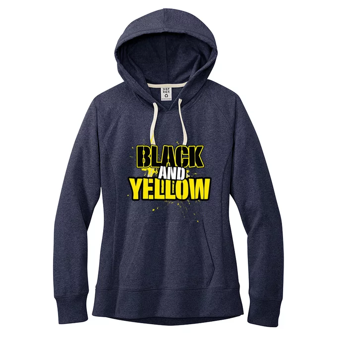 Pittsburgh Black And Yellow Pennsylvania Women's Fleece Hoodie