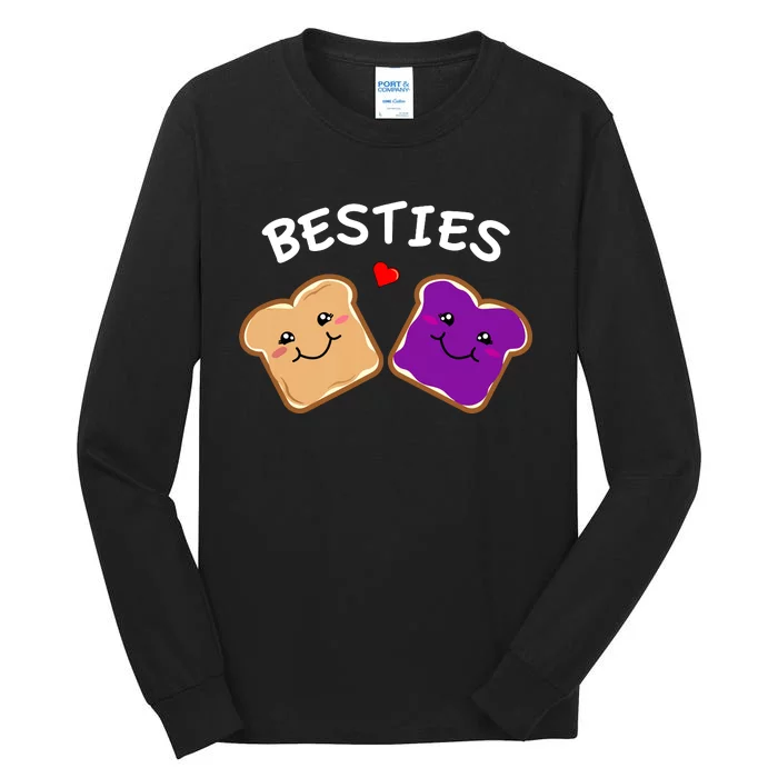 Peanut Butter And Jelly Best Friends Cartoon Food Tall Long Sleeve T-Shirt