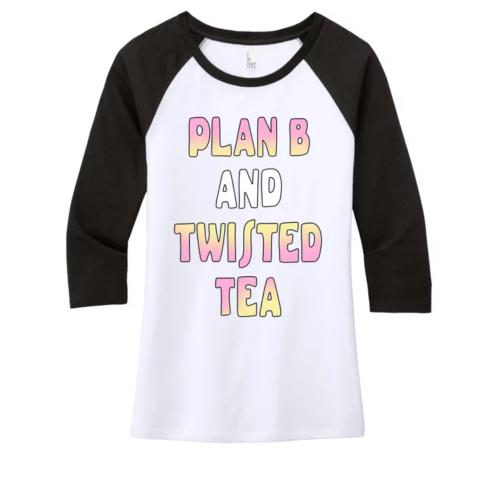 Plan B And Twisted Tea Women's Tri-Blend 3/4-Sleeve Raglan Shirt