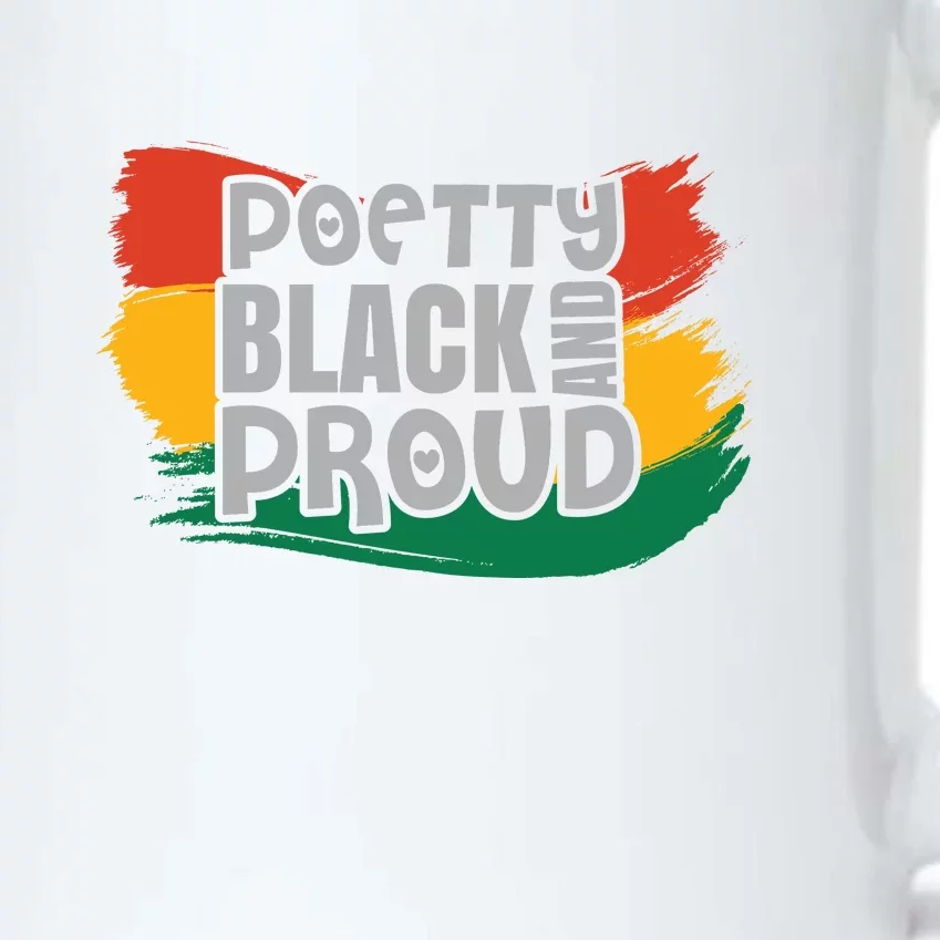 Poetty Black And Proud Black History Month African Pride Black Color Changing Mug