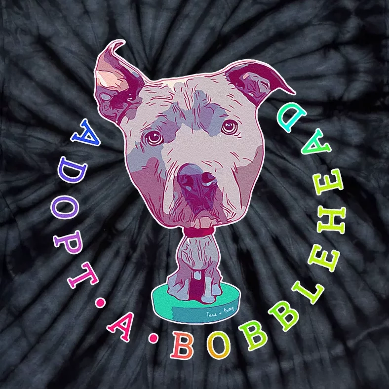 Pit Bull Adopt Rescue Graphic Oversized Tie-Dye T-Shirt